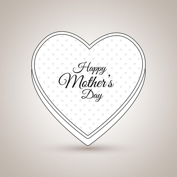 happy mothers day design - Vector, Imagen