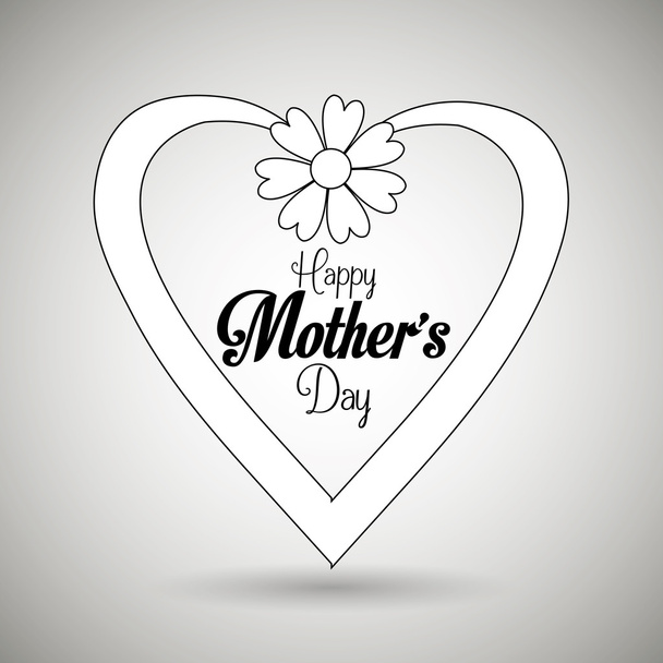 happy mothers day design - Vektor, kép