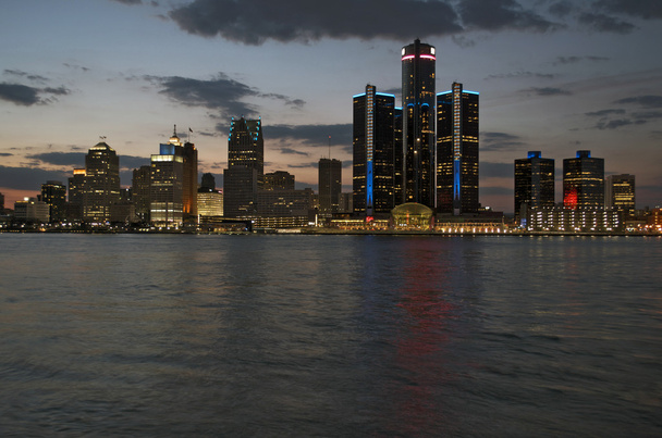 Tournage de nuit panoramique de Detroit City
 - Photo, image