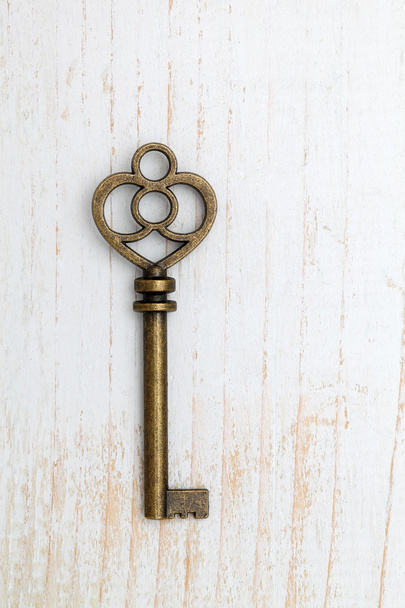Old key on table - Photo, Image