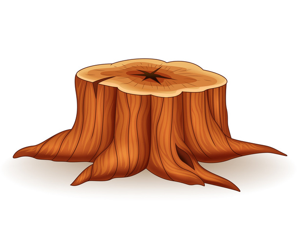 Ilustração do toco de árvore
 - Vetor, Imagem