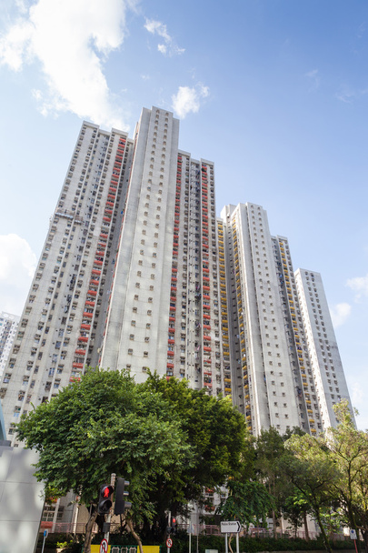 Hong Kong で背の高い高層住宅 - 写真・画像