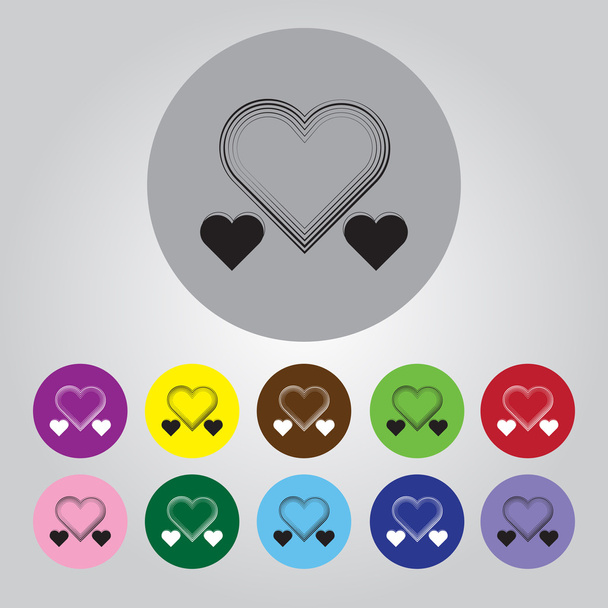 Heart - Valentine's Day vector icon - Vetor, Imagem