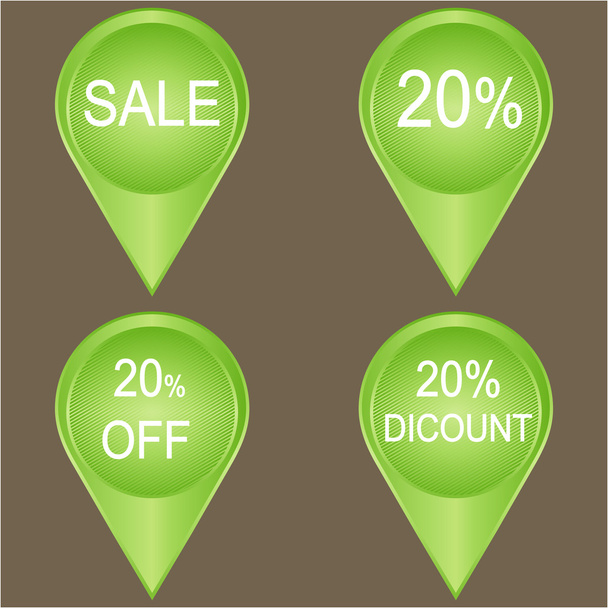 Big sale 20 percent badge  - Vector, Image