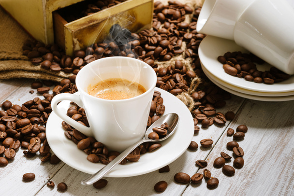 Parzenie kawy cup - Zdjęcie, obraz