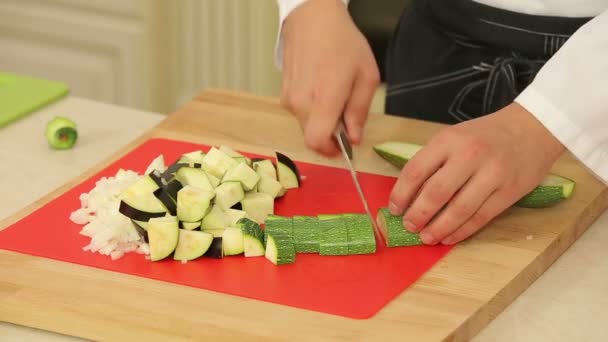 Chopping food ingredients - Footage, Video