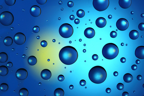Abstract blue drops - Foto, Imagen