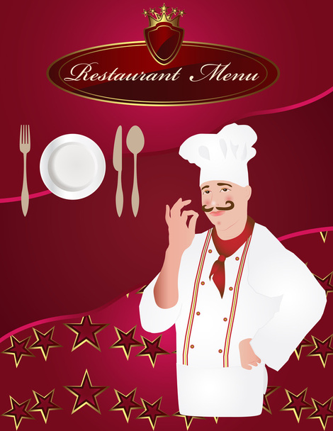 Chef menu - ベクター画像