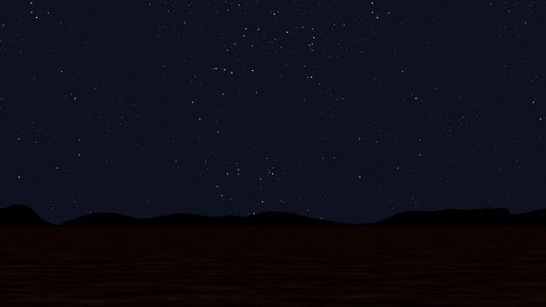 Nacht landschap landschap - Foto, afbeelding