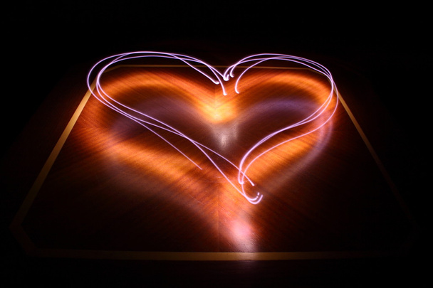 Világító szív jel - Fotó, kép