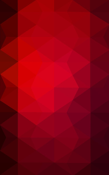 Σκούρο κόκκινο πολυγωνικό design pattern, που αποτελείται από τρίγωνα και κλίση στο στυλ του origami. - Φωτογραφία, εικόνα