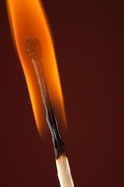 Burning match closeup - Photo, Image