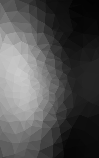 Tmavě šedá polygonální návrhový vzor, která se skládají z trojúhelníků a gradient v origami stylu. - Fotografie, Obrázek