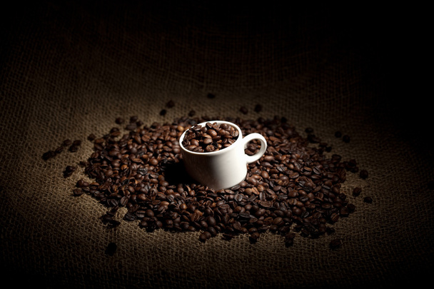 Cup full of coffee beans - Photo, Image
