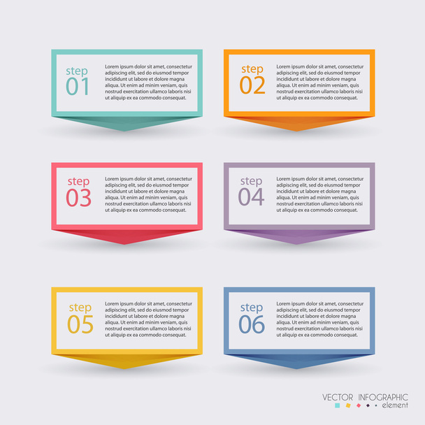 Info graphics for business presentations - Vector, afbeelding