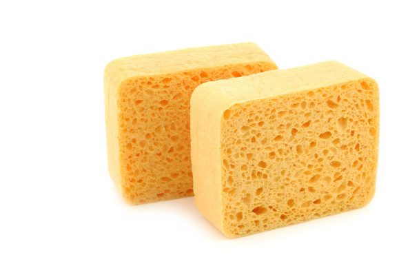yellow household sponges - Photo, Image
