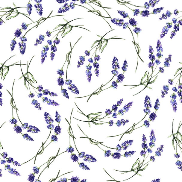 Vintage lavender pattern - Foto, afbeelding