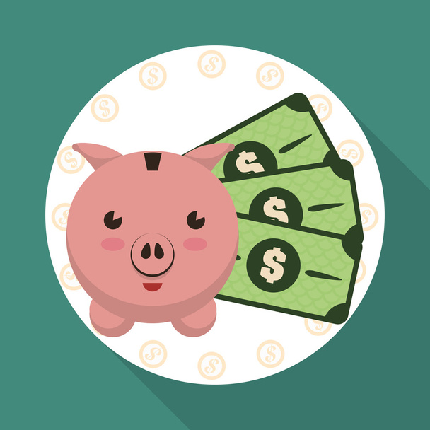 Diseño de icono de dinero
 - Vector, Imagen