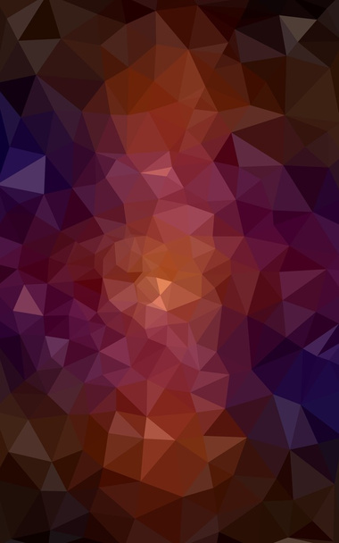 Многоцветный темно-розовый, красный, оранжевый многоугольный рисунок, который состоит из треугольников и градиент в стиле оригами
. - Фото, изображение