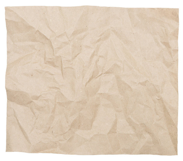 crumpled brown paper - Foto, Imagem