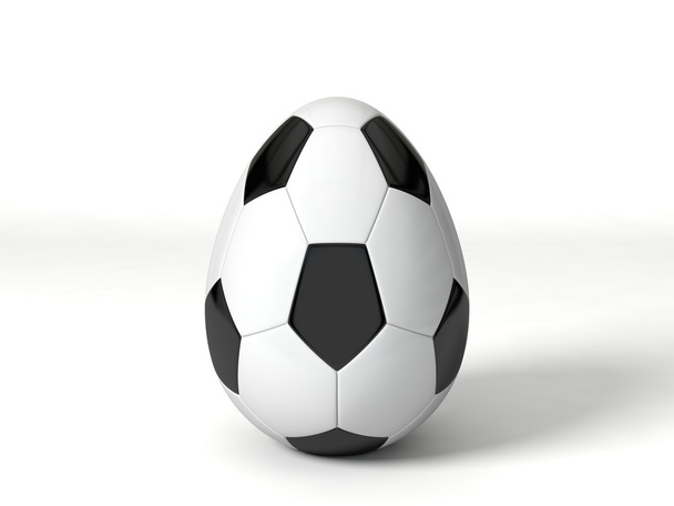 huevo de Pascua en forma de pelota de fútbol
. - Foto, Imagen
