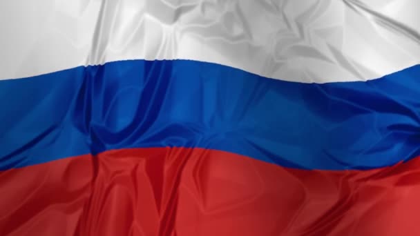 Flaga Rosji macha - Materiał filmowy, wideo