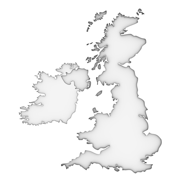 United Kingdom map - Fotoğraf, Görsel