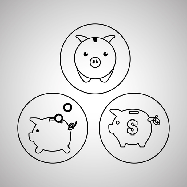 Design de ícone de dinheiro
 - Vetor, Imagem