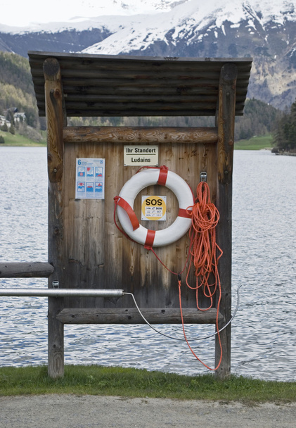 Life belt by the lake - Photo, Image