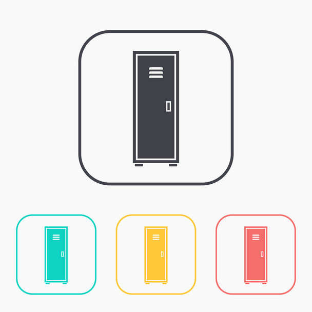 storage icon color set - Vettoriali, immagini
