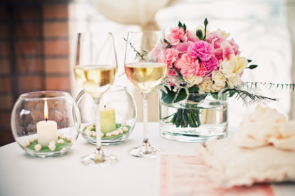 Wedding ceremony decor, table decoration - Photo, Image