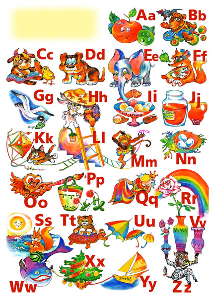 Alfabeto para niños
 - Foto, Imagen