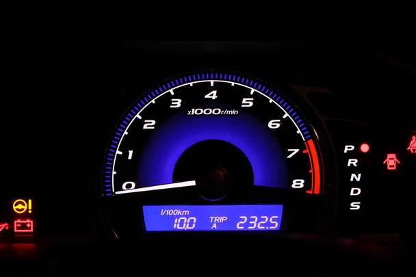 Illuminated speedometer - Photo, Image