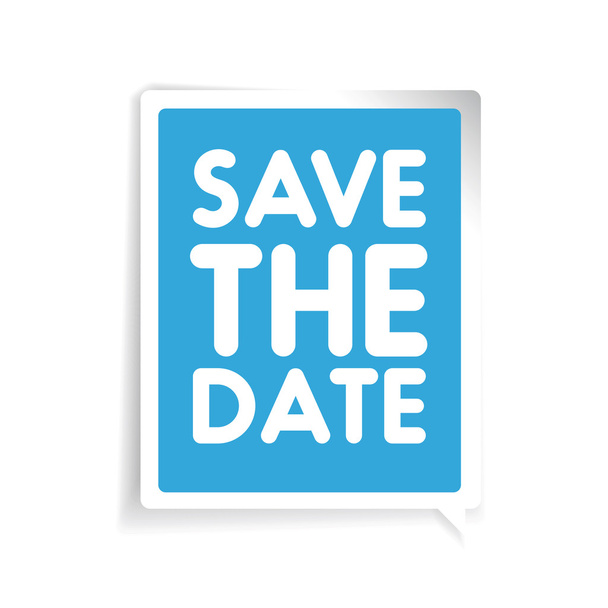 Save the date vector label - Vector, Image