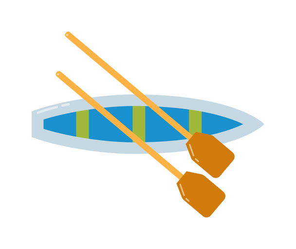 Rowing sports vector illustration. - Vector, Image