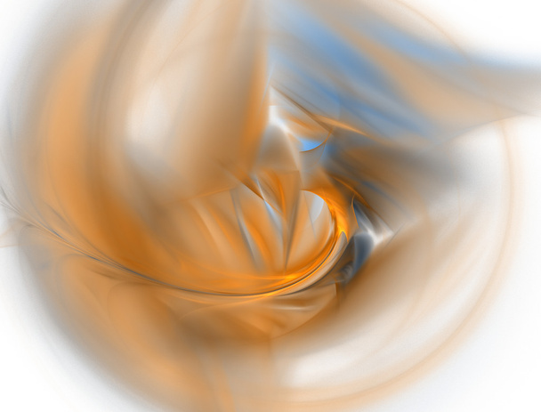 Elegáns cián és sárga fraktál háttér - Fotó, kép
