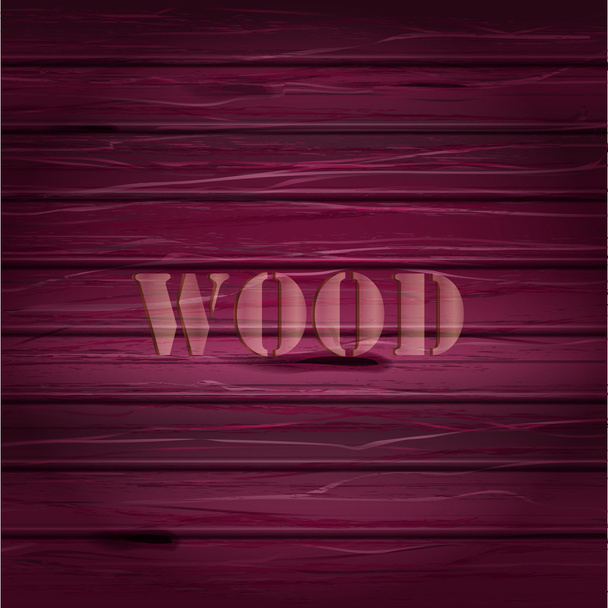 Pink wood texture. vector background with text. - Vector, Image
