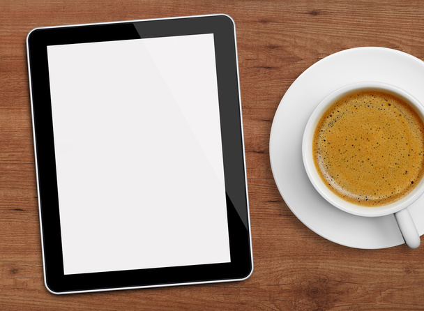 Tablet and coffee cup - Photo, Image
