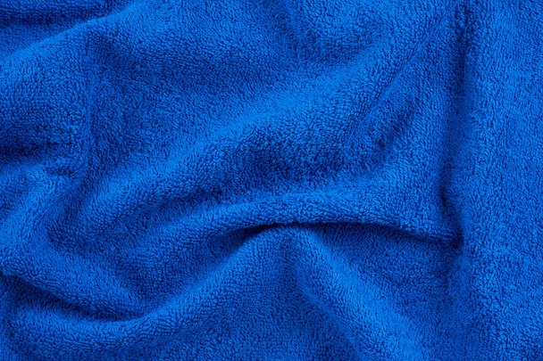 serviette éponge bleue - Photo, image