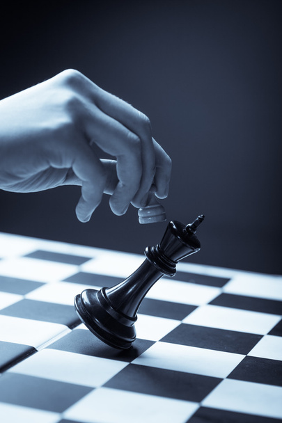 Jogo de tabuleiro de xadrez
 - Foto, Imagem