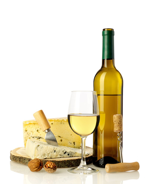 ワインとチーズ - 写真・画像