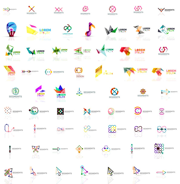 Мега колекція різних абстрактних універсальних логотипів
 - Вектор, зображення