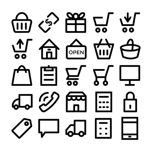 Icône vectorielle Shopping 1
 - Vecteur, image