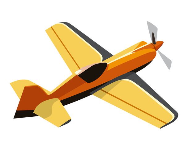 Screw yellow plane - Vektor, obrázek