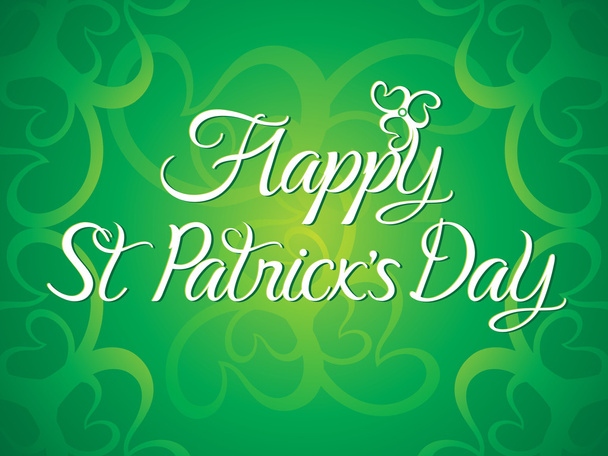 abstract artistic green st patricks day background - Vector, Image