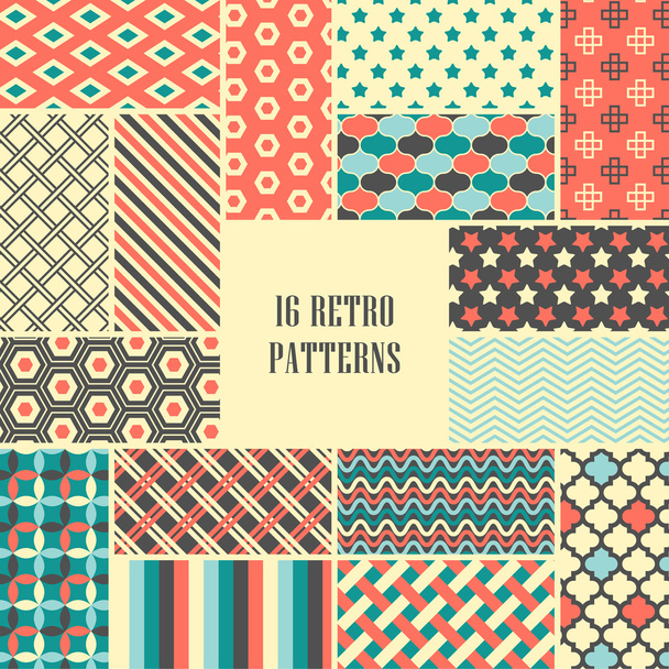 Set of vintage patterns - Vector, Image