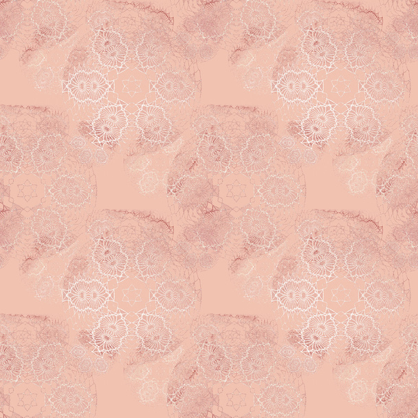 Motif floral sans couture rose blanc beige
 - Photo, image