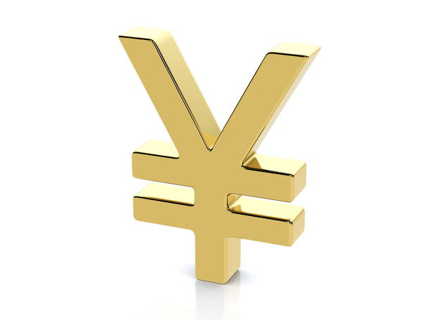 Golden yen symbol - Photo, Image