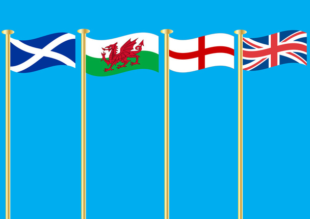 Banderas británicas
 - Vector, Imagen