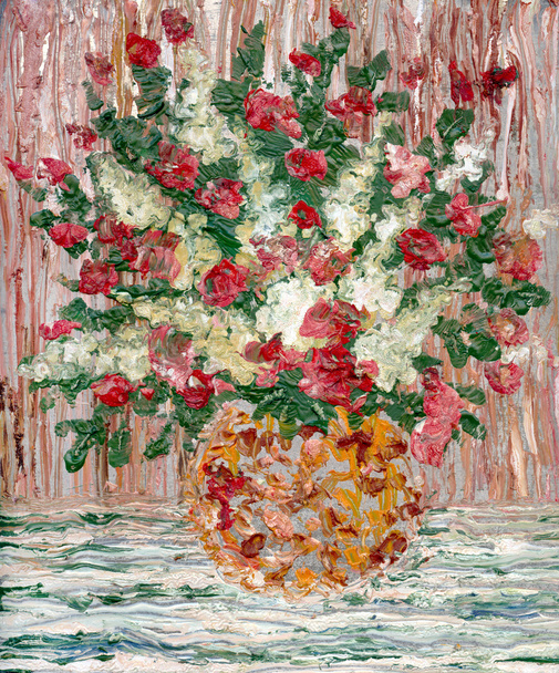 Живопись. Пышный букет свежих цветов
 - Фото, изображение